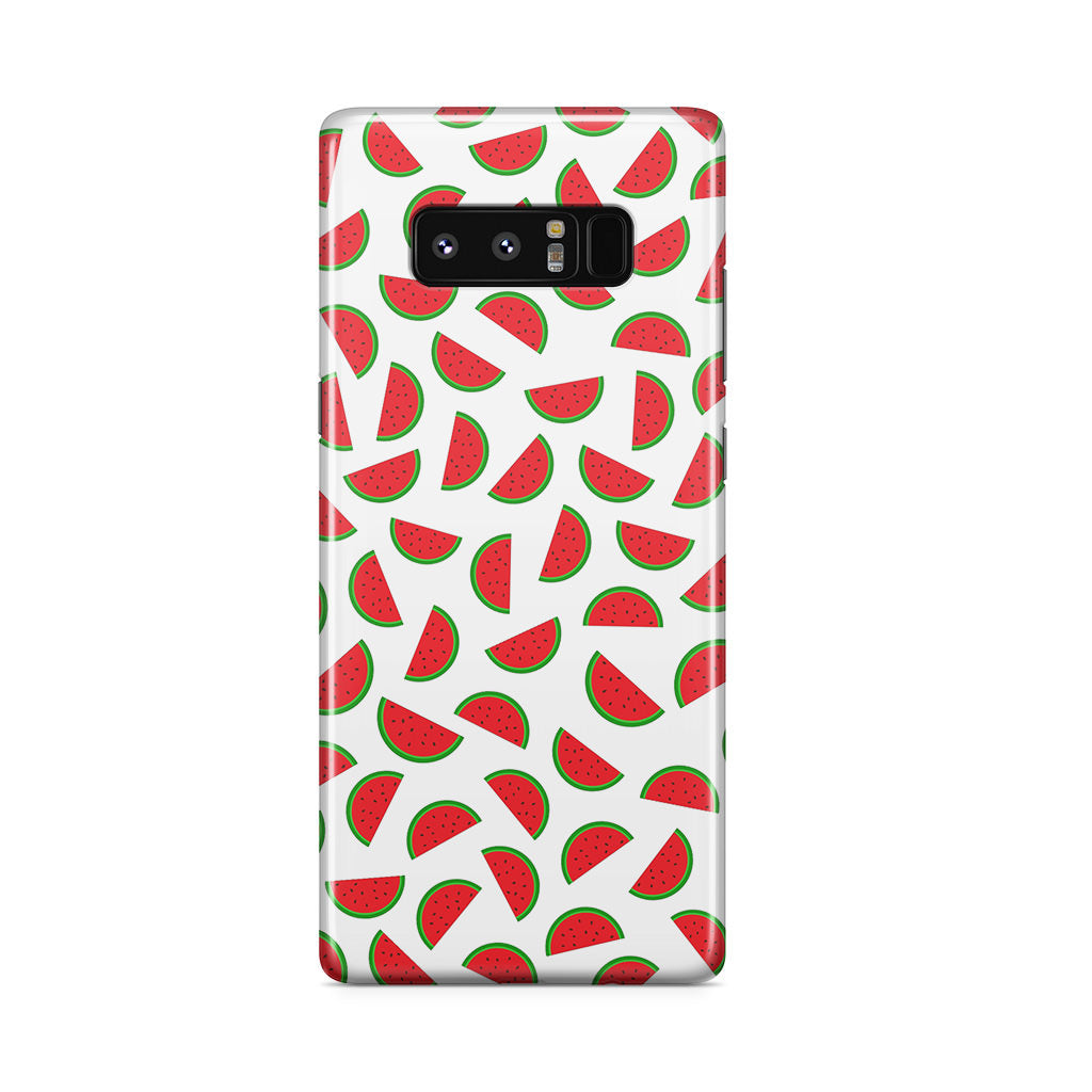 Watermelon Fruit Pattern White Galaxy Note 8 Case