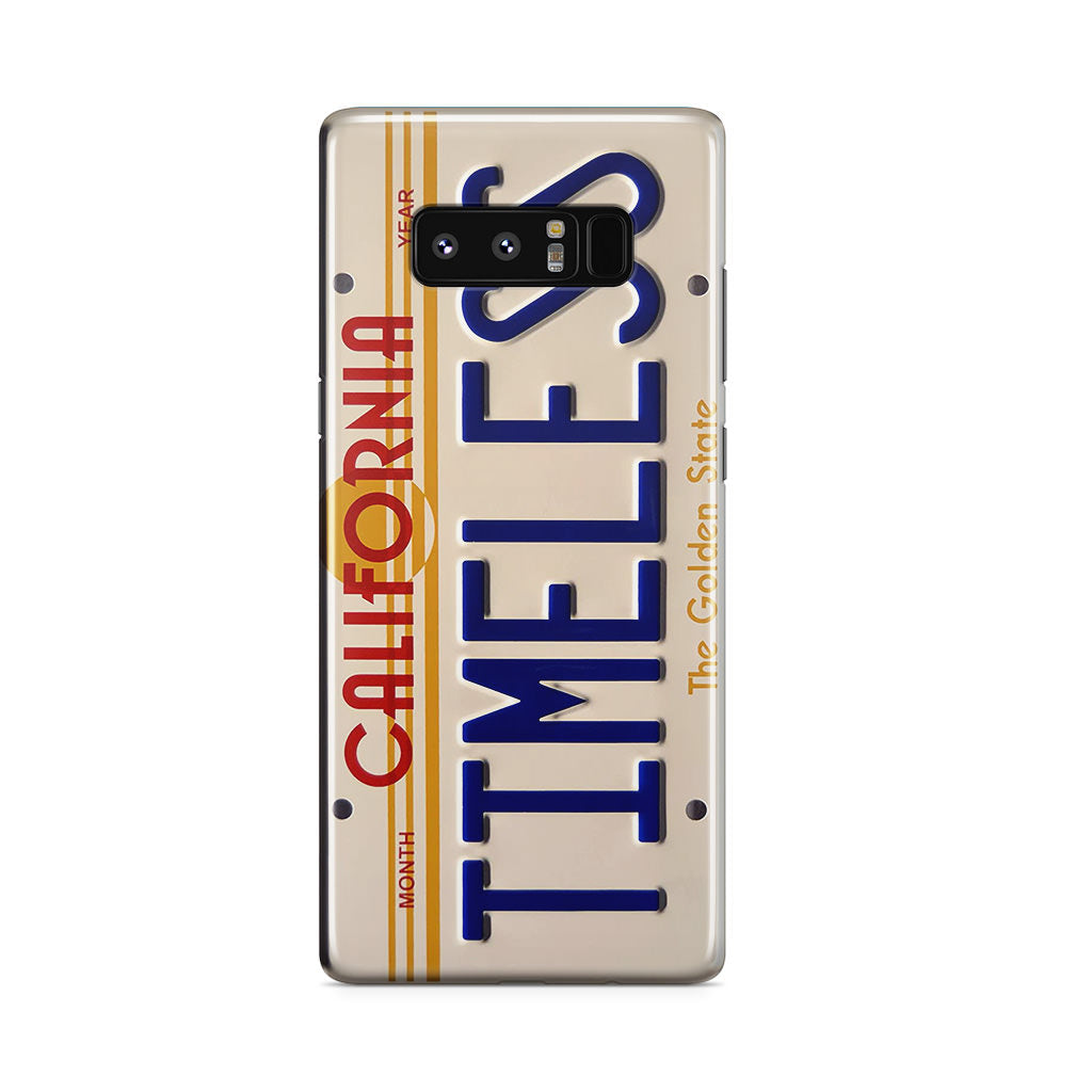 Back to the Future License Plate Timeless Galaxy Note 8 Case