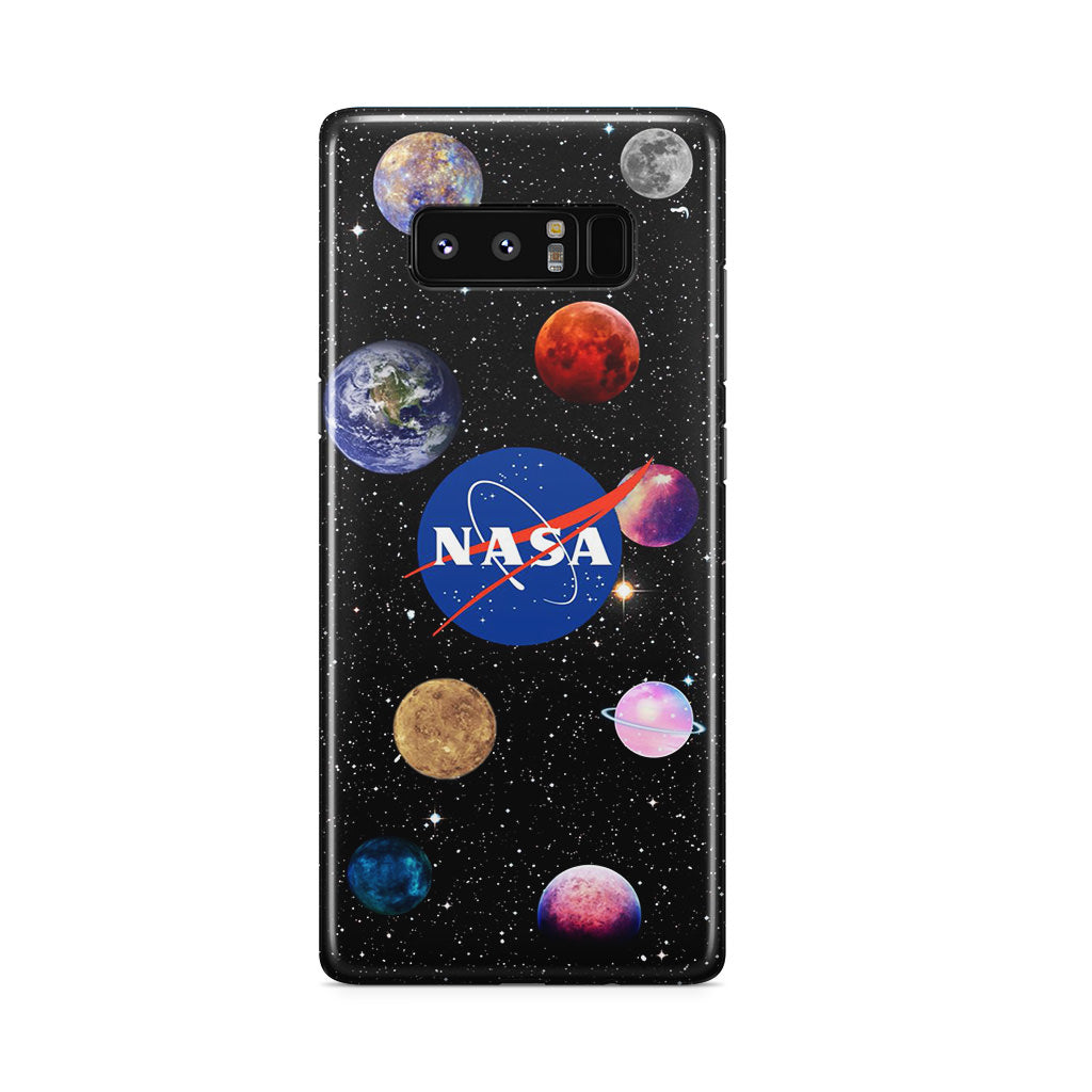 NASA Planets Galaxy Note 8 Case