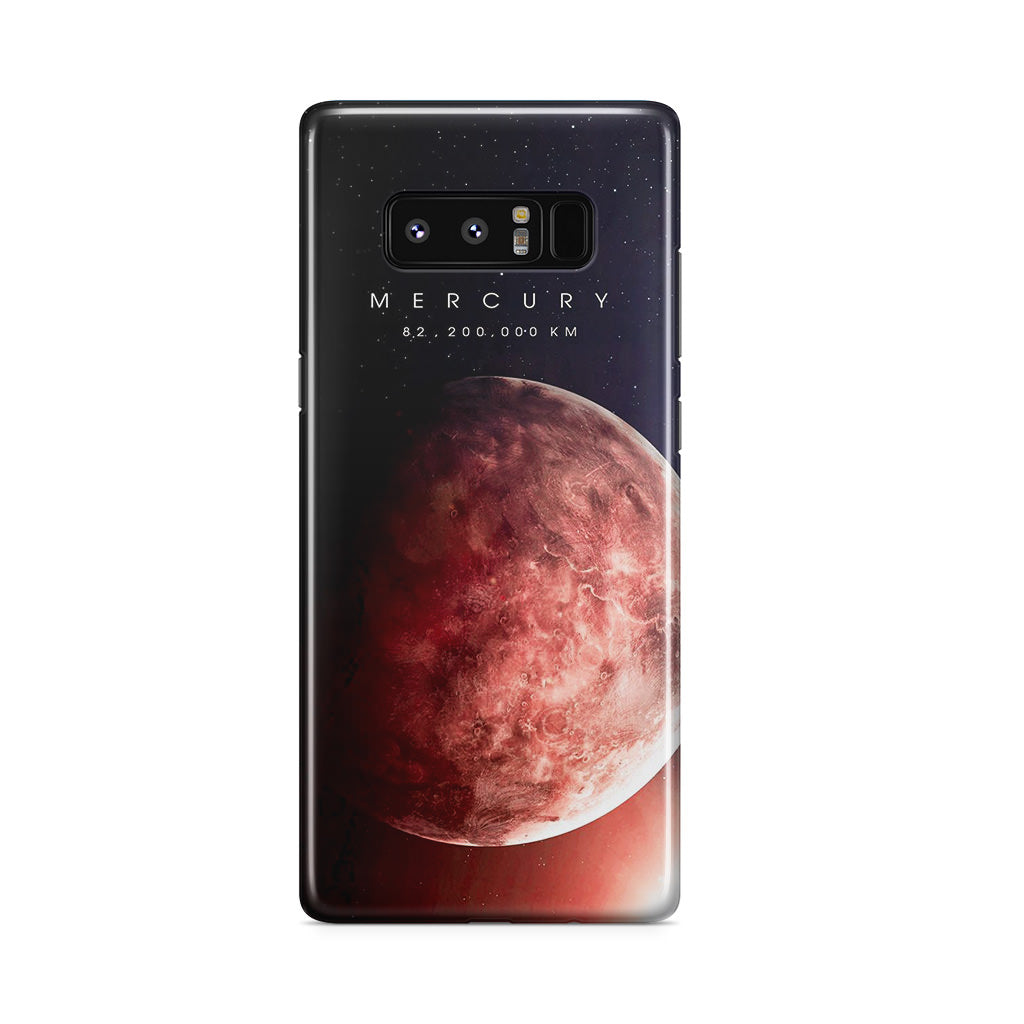 Planet Mercury Galaxy Note 8 Case