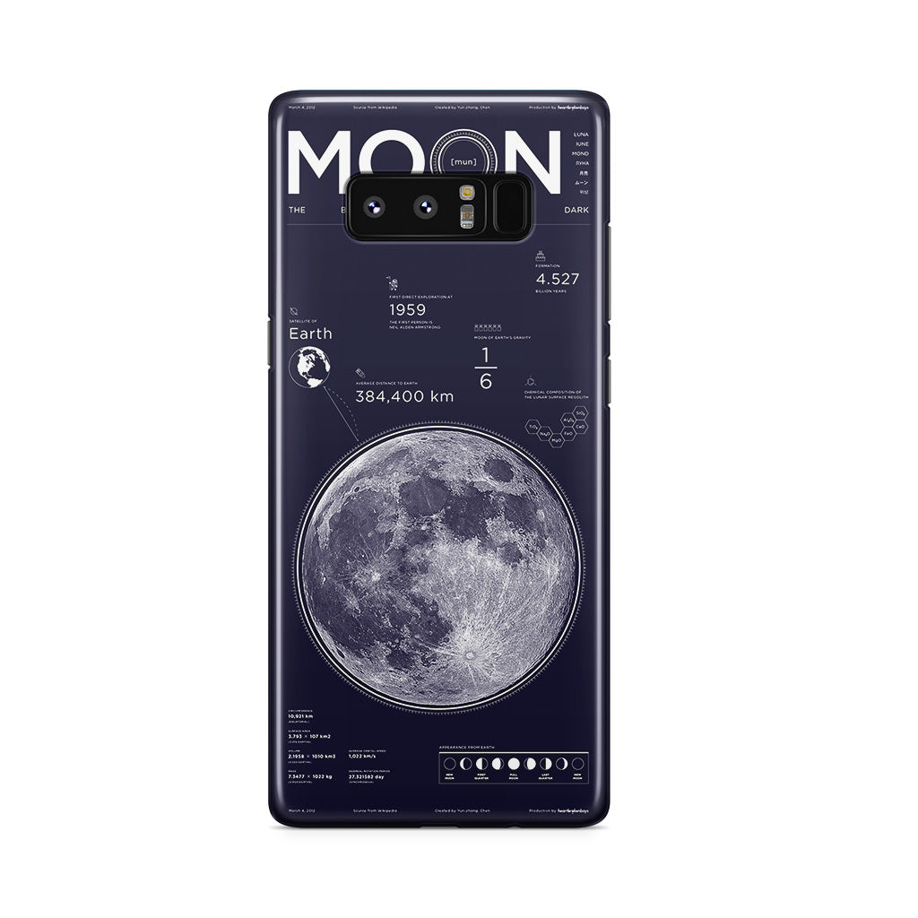 The Moon Galaxy Note 8 Case