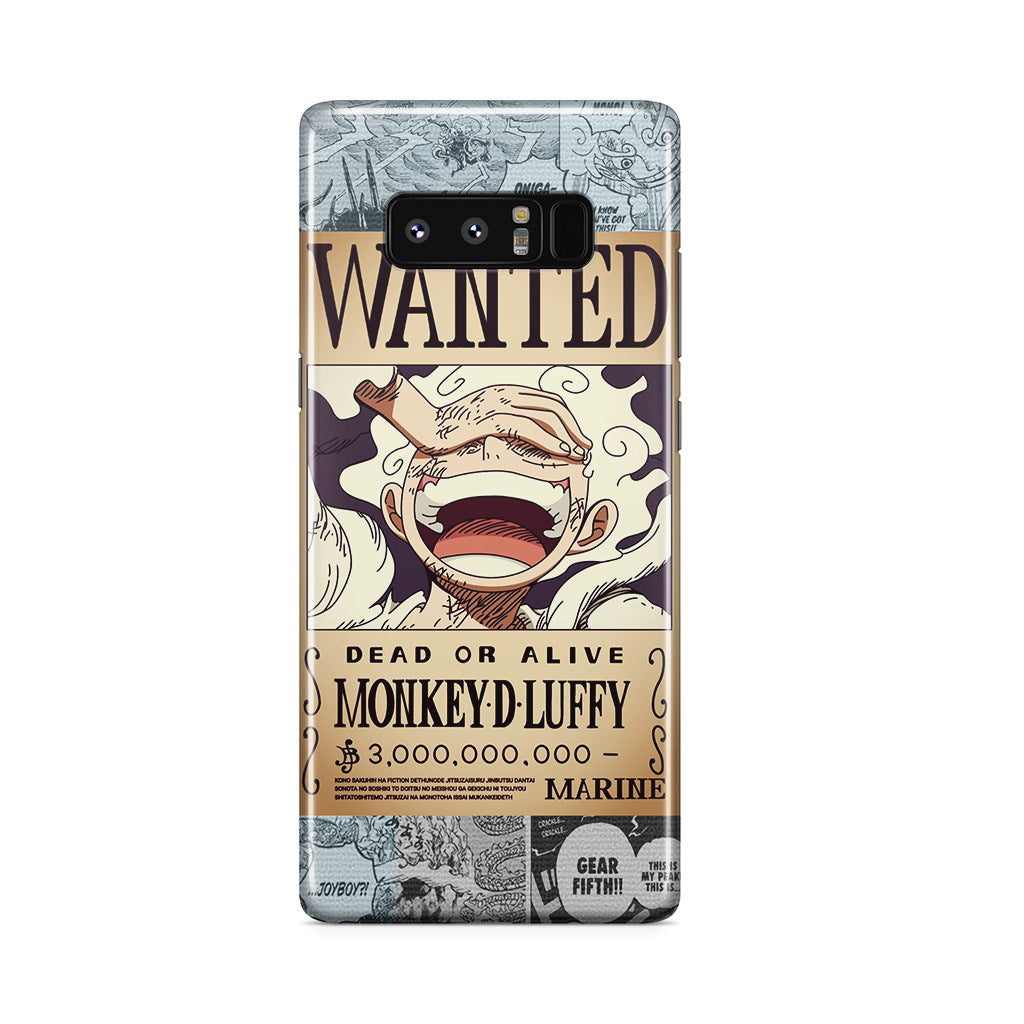 Gear 5 Wanted Poster Galaxy Note 8 Case