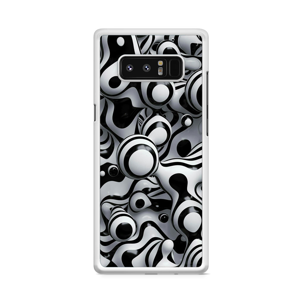 Abstract Art Black White Galaxy Note 8 Case