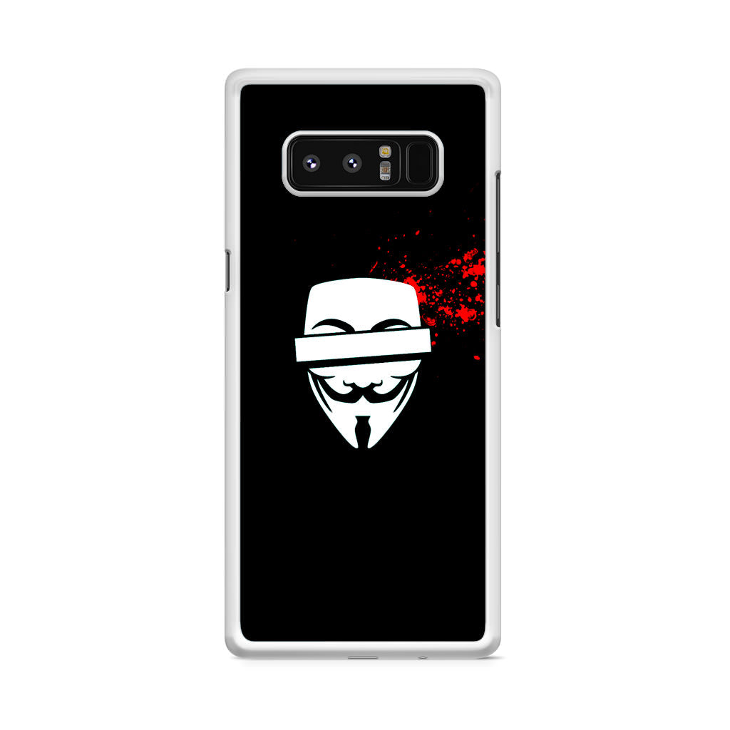 Anonymous Blood Splashes Galaxy Note 8 Case