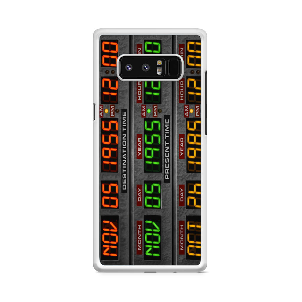 Back To The Future Time Circuits Galaxy Note 8 Case