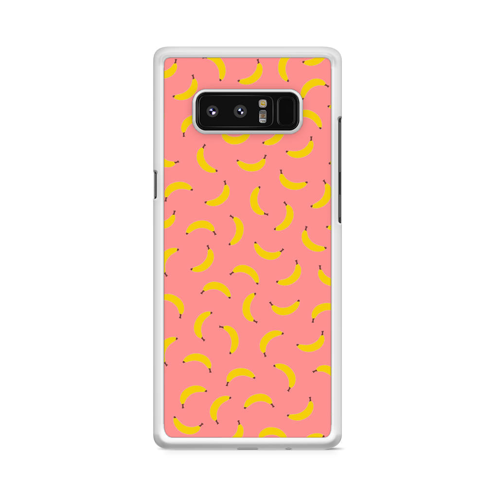 Bananas Fruit Pattern Pink Galaxy Note 8 Case