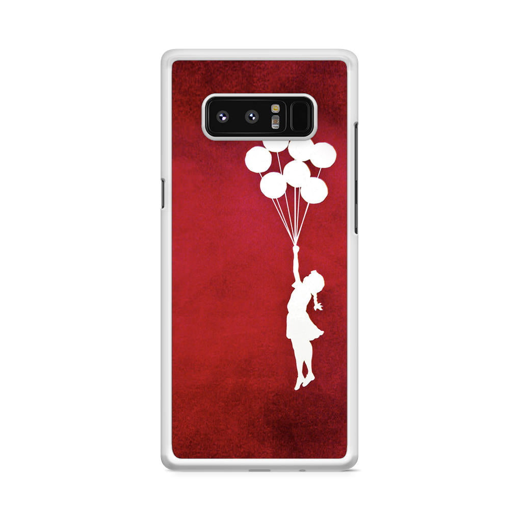 Banksy Girl With Balloons Red Galaxy Note 8 Case