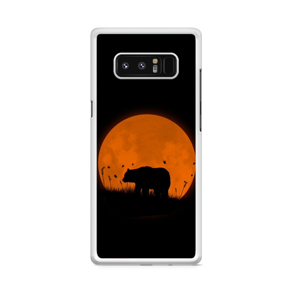 Bear Silhouette Galaxy Note 8 Case