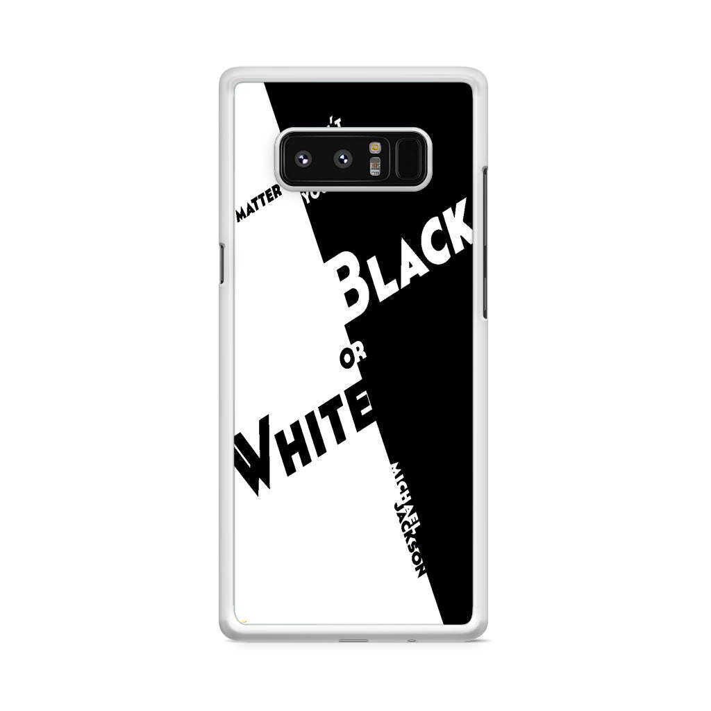 Black Or White Michael Jackson Galaxy Note 8 Case