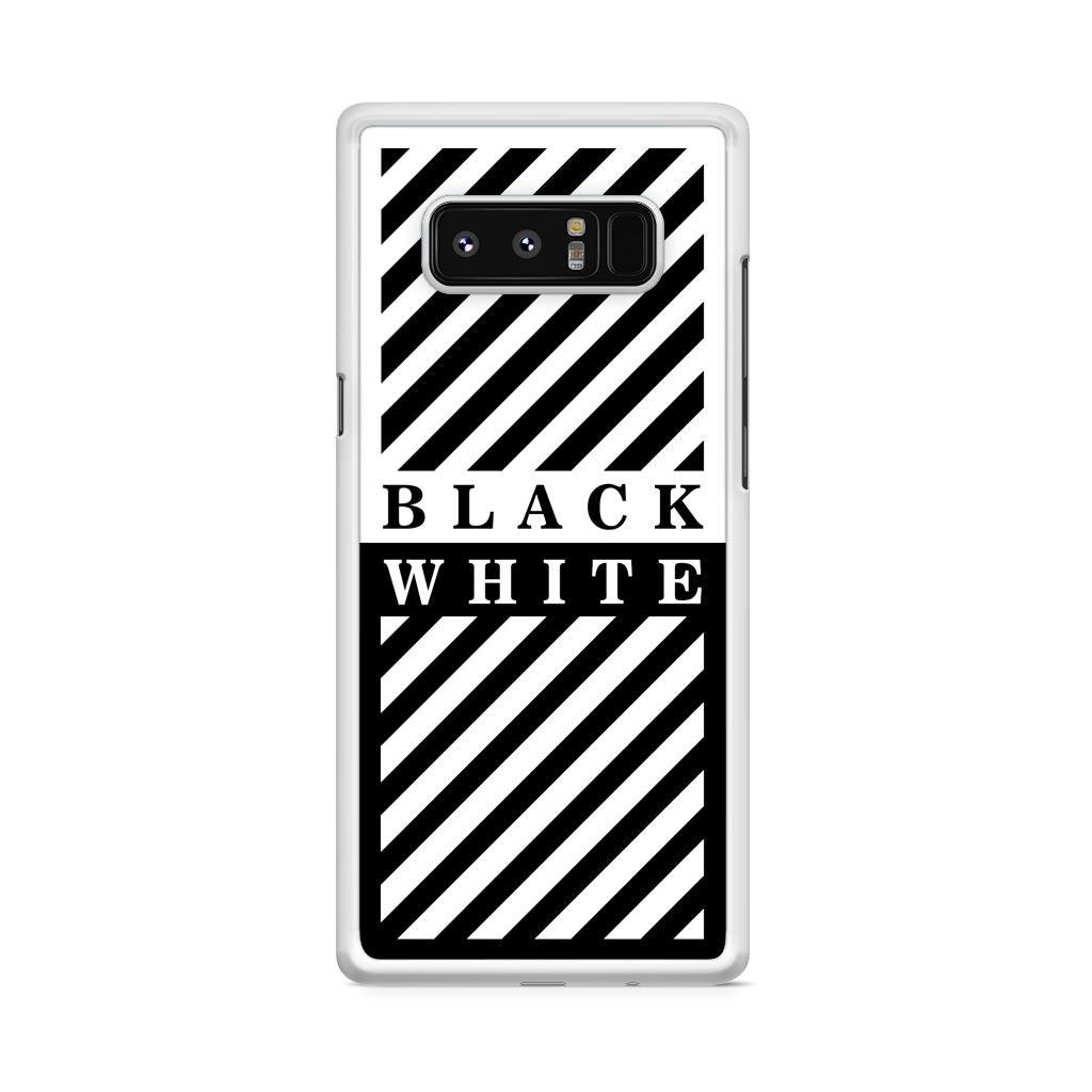 Black White Stripes Galaxy Note 8 Case