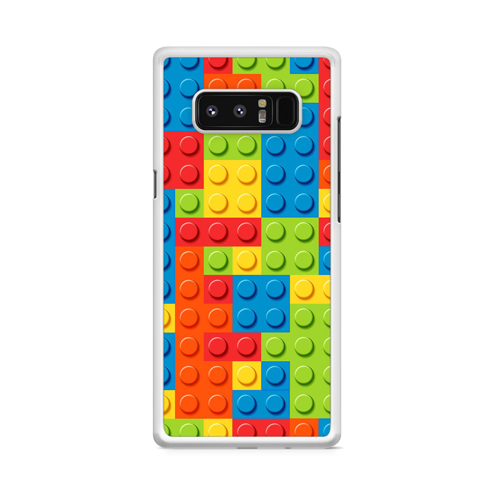 Blocks Rainbow Pattern Galaxy Note 8 Case