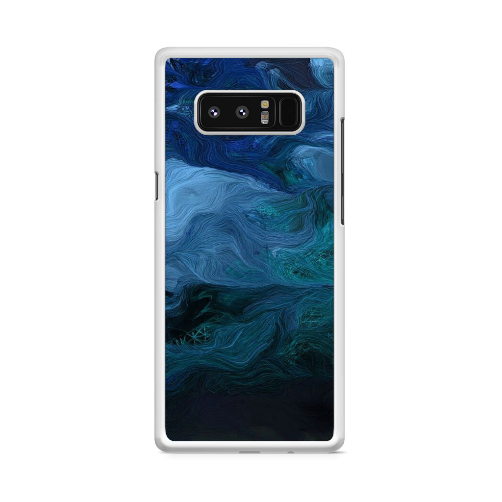 Blue Abstract Art Galaxy Note 8 Case