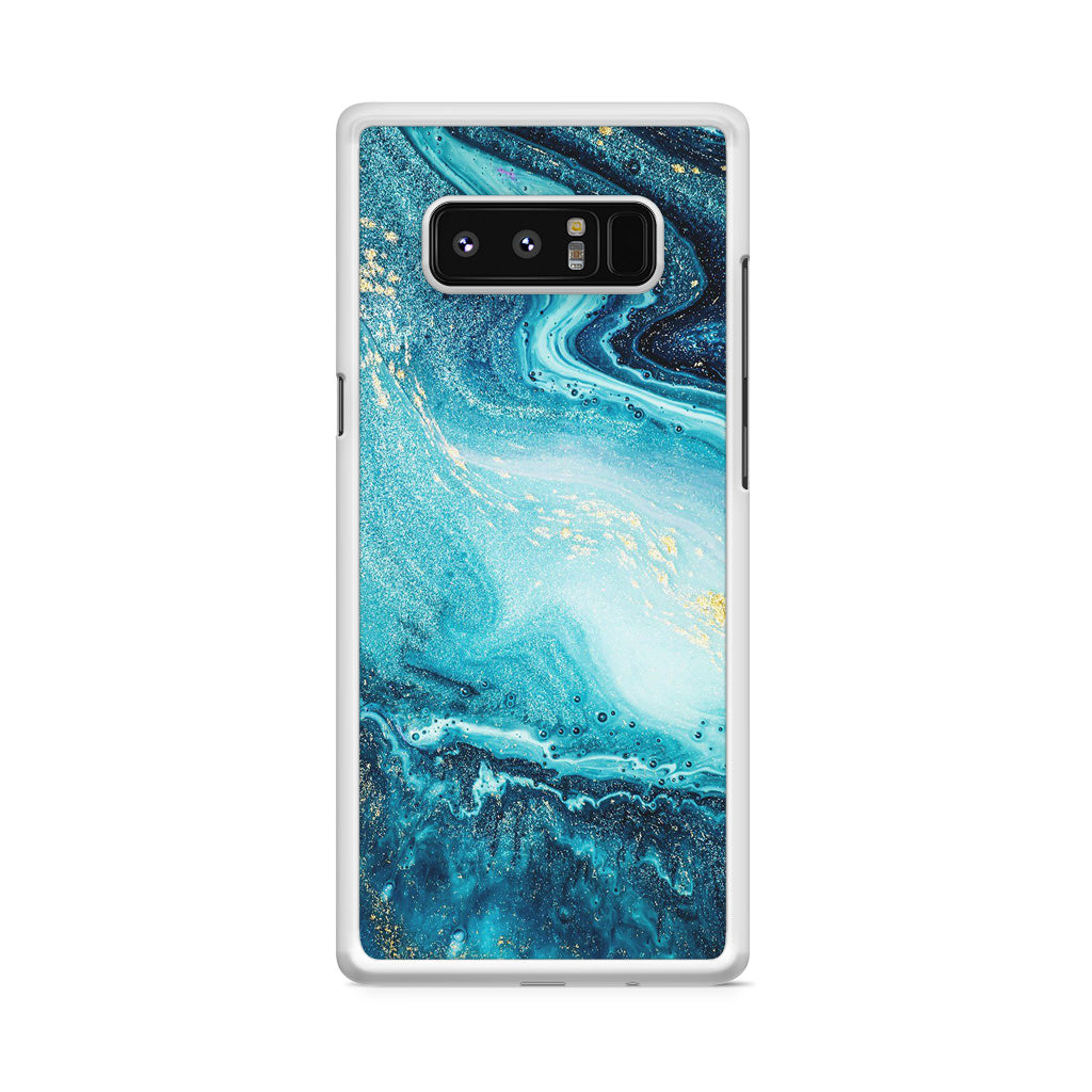 Blue Water Glitter Galaxy Note 8 Case