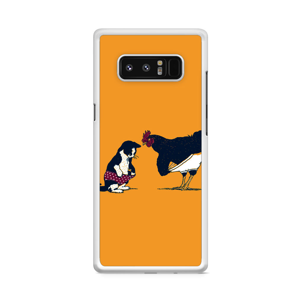 Cat Chicken Yellow Underwear Cute Galaxy Note 8 Case