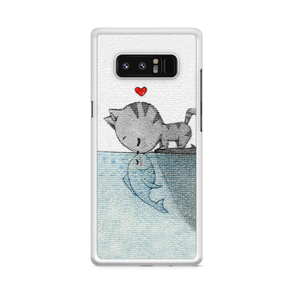 Cat Fish Kisses Galaxy Note 8 Case