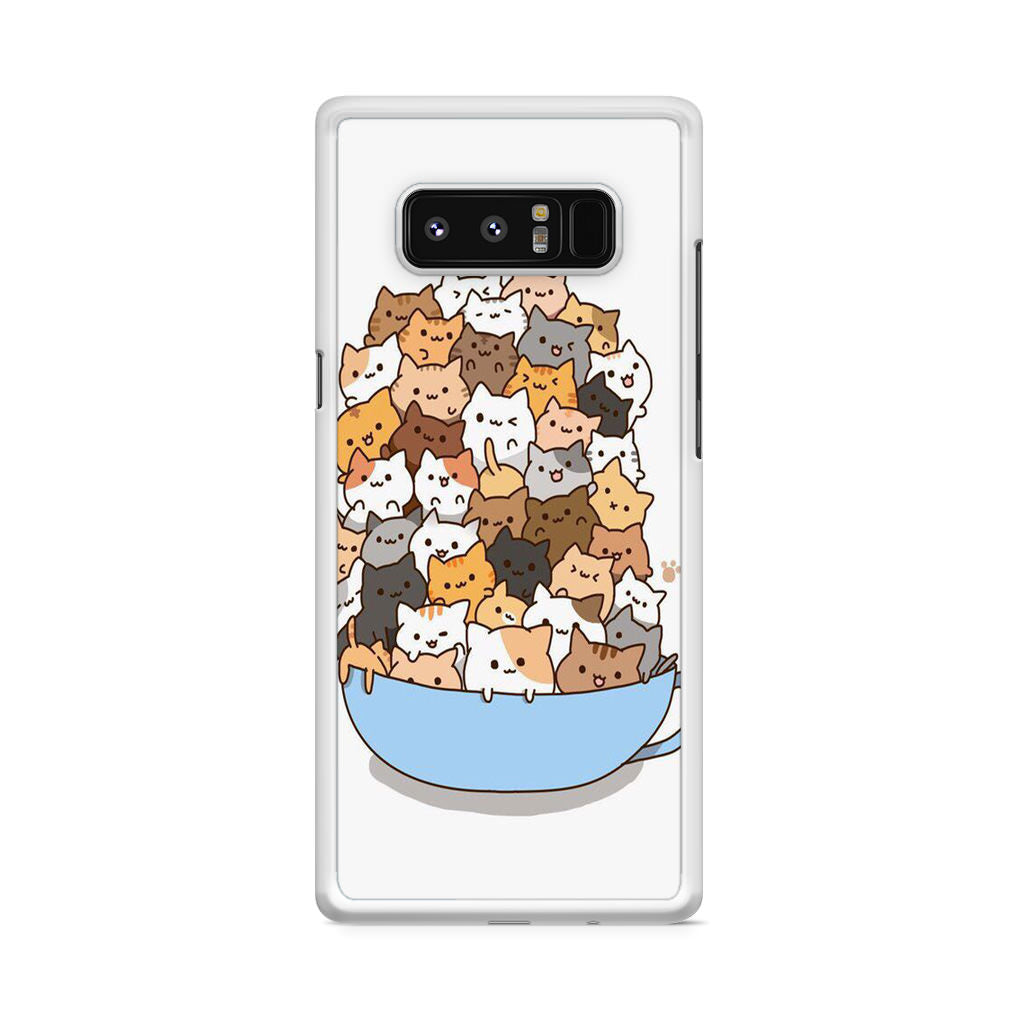 Cats on A Bowl Galaxy Note 8 Case