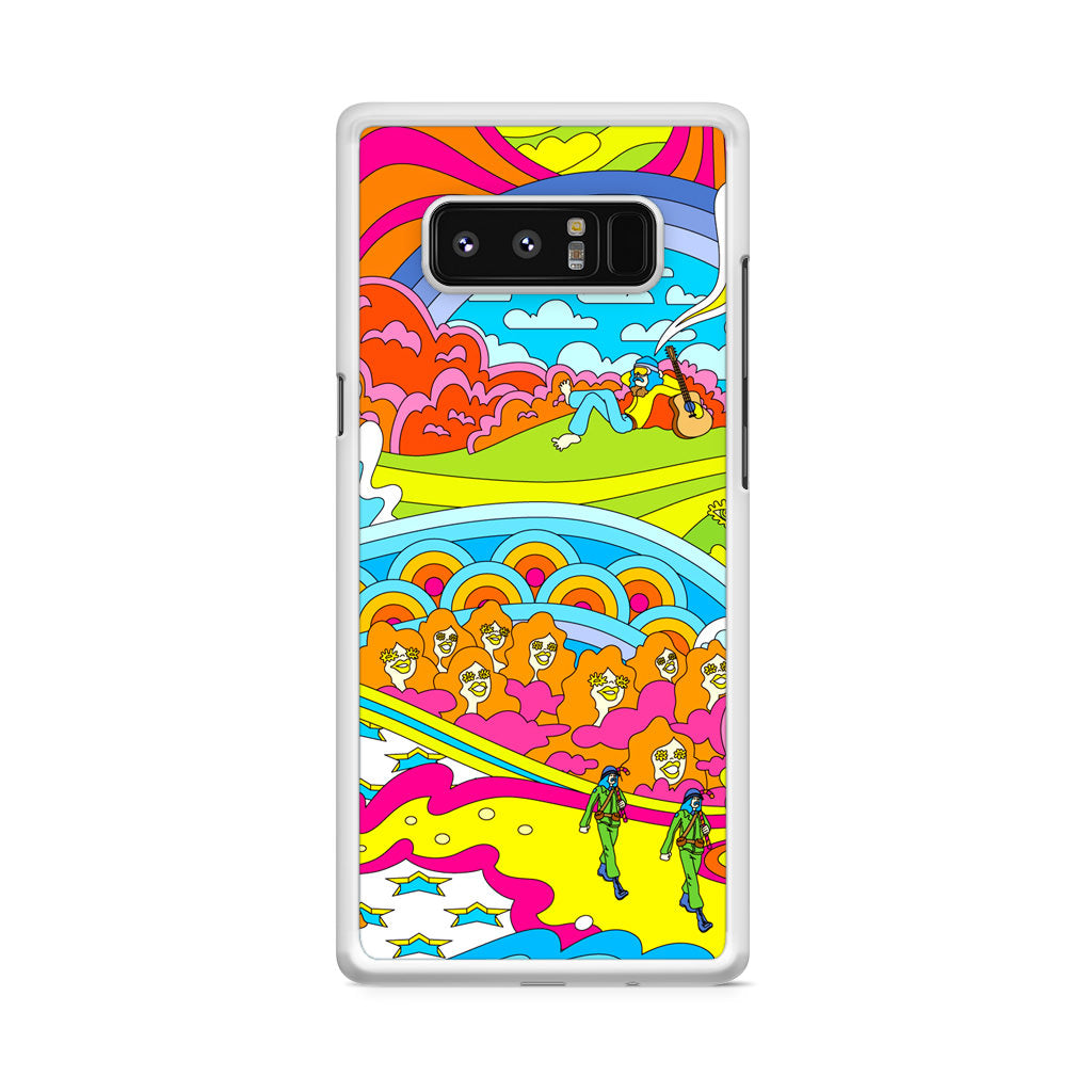 Colorful Doodle Galaxy Note 8 Case