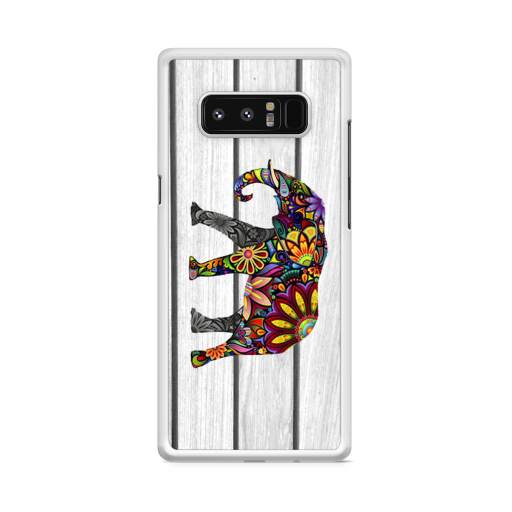 Colorful Elephant Flower Galaxy Note 8 Case