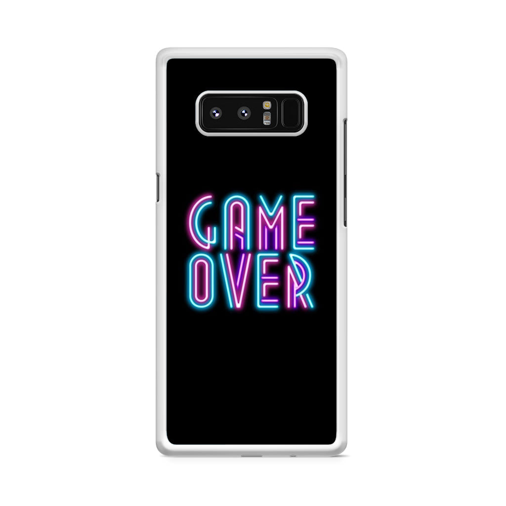 Game Over Neon Galaxy Note 8 Case