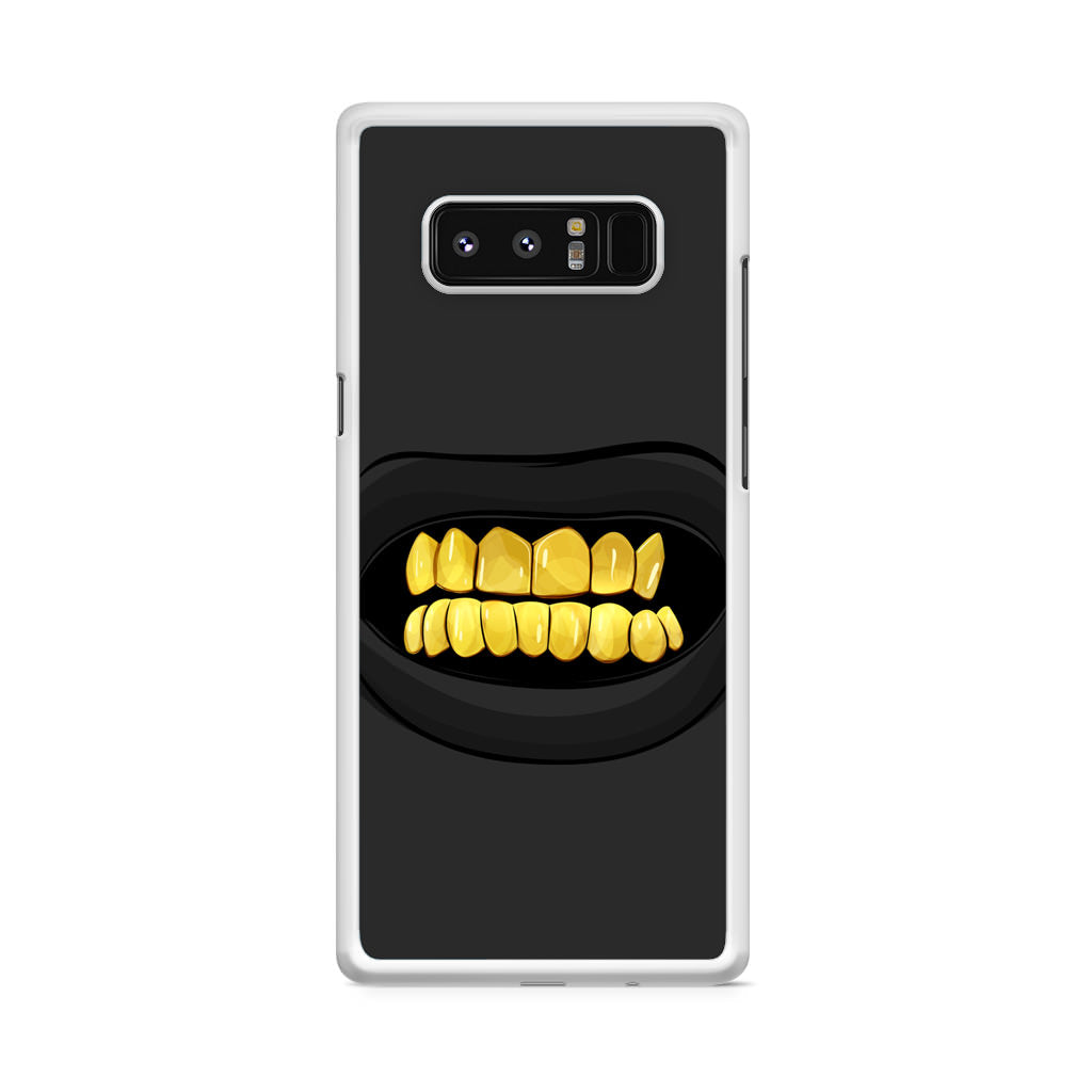 Gold Grillz Galaxy Note 8 Case