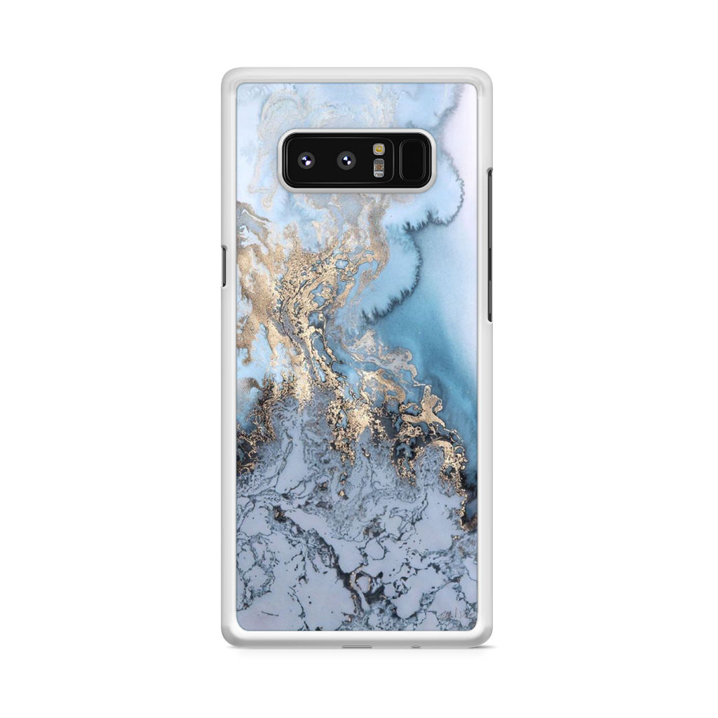 Golden Azure Marble Galaxy Note 8 Case