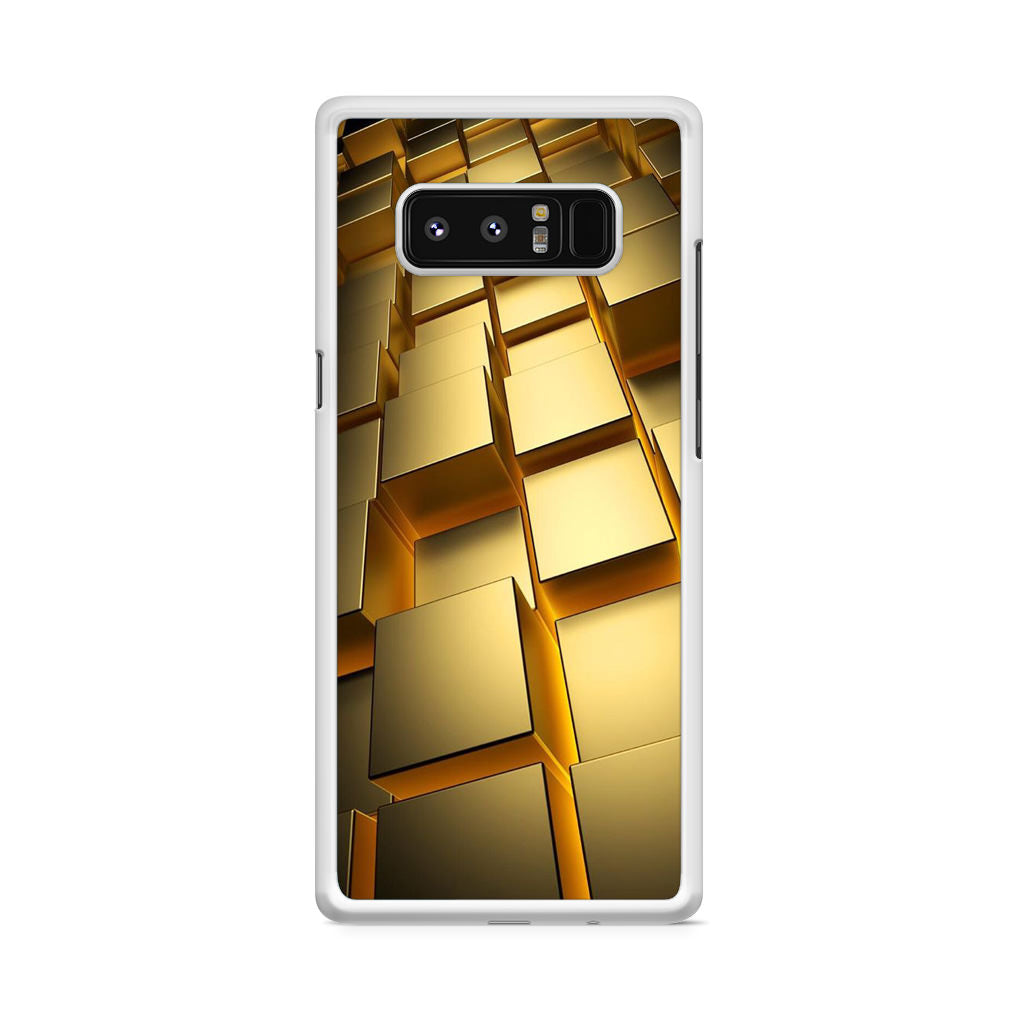 Golden Cubes Galaxy Note 8 Case