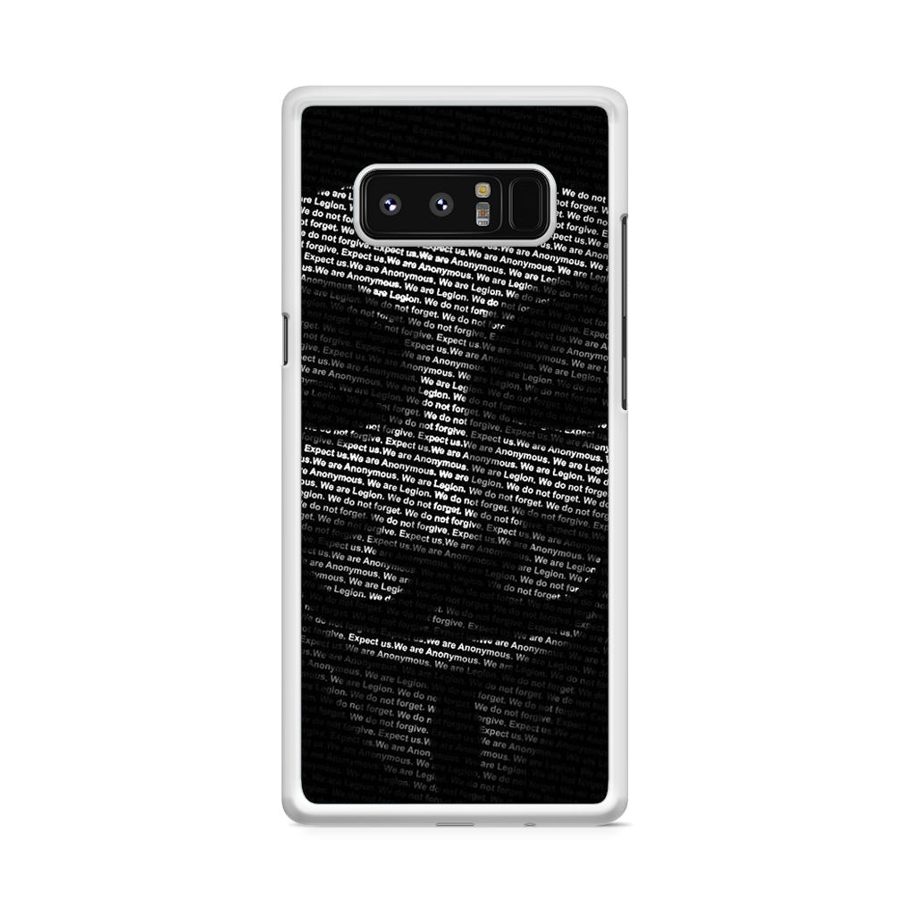 Guy Fawkes Mask Anonymous Galaxy Note 8 Case