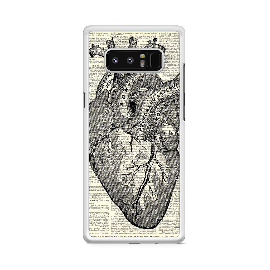 Heart Book Art Galaxy Note 8 Case