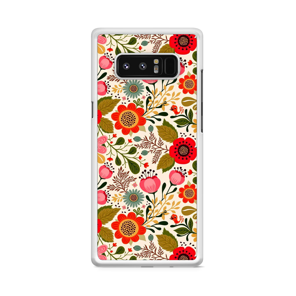 Hello Spring Pattern Galaxy Note 8 Case