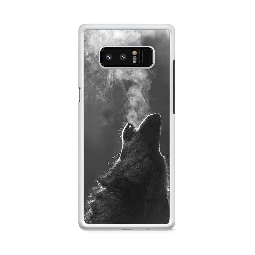 Howling Wolves Black and White Galaxy Note 8 Case