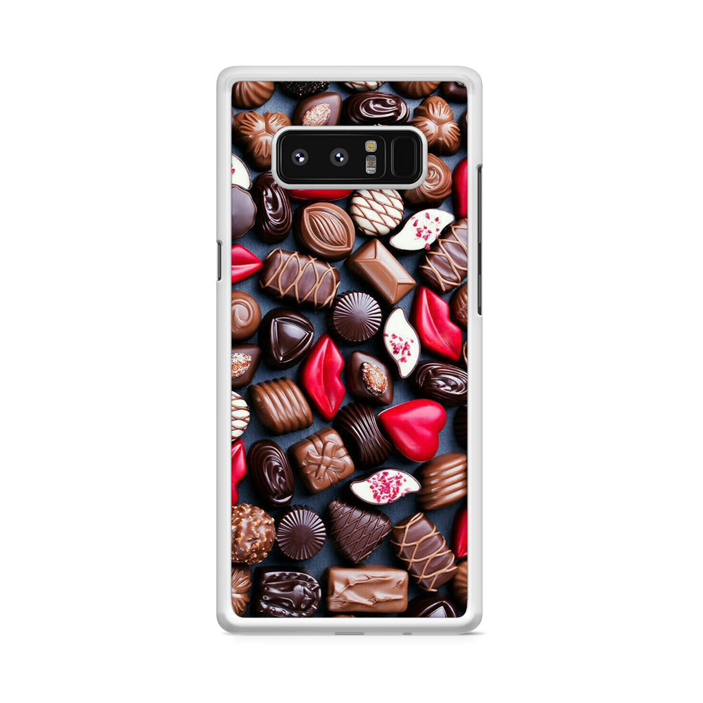 I Love Choco Pattern Galaxy Note 8 Case