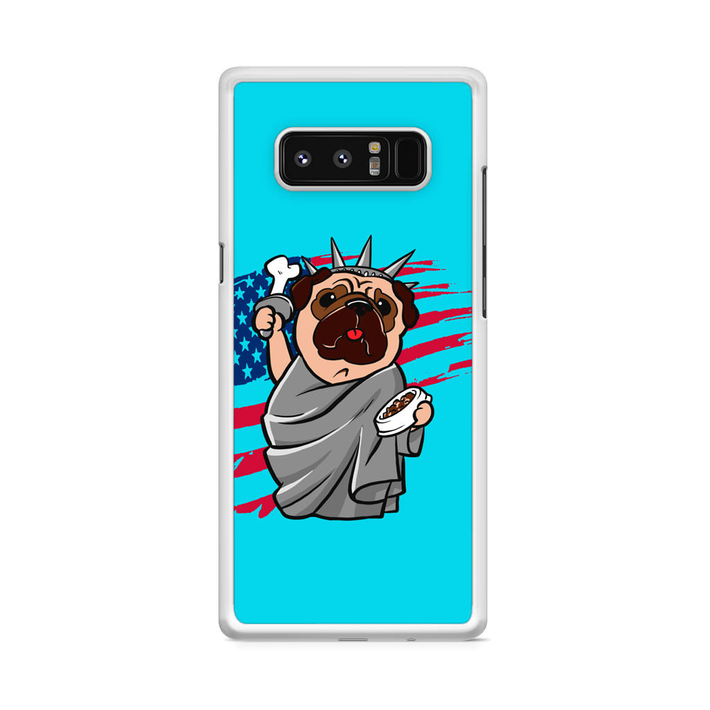 Independence Day Pug Galaxy Note 8 Case