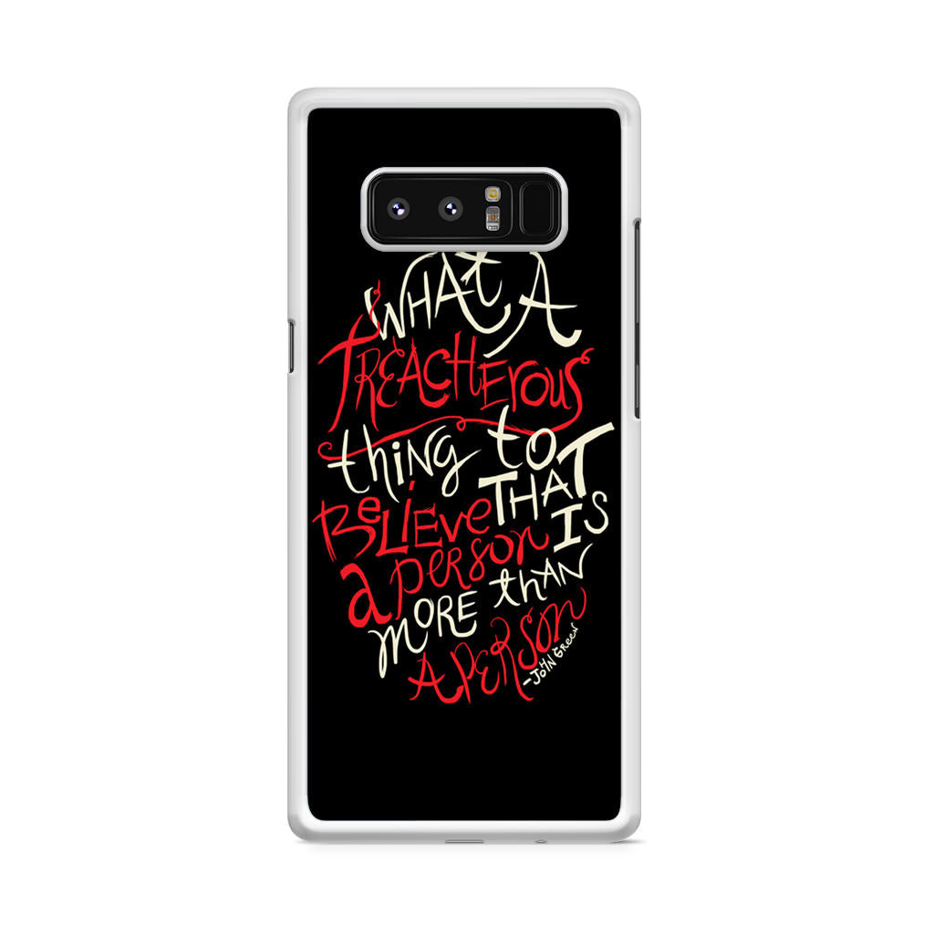 John Green Quotes More Than A Person Galaxy Note 8 Case