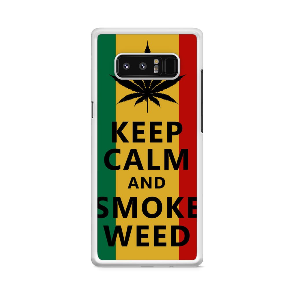 Keep Calm And Smoke Weed Galaxy Note 8 Case