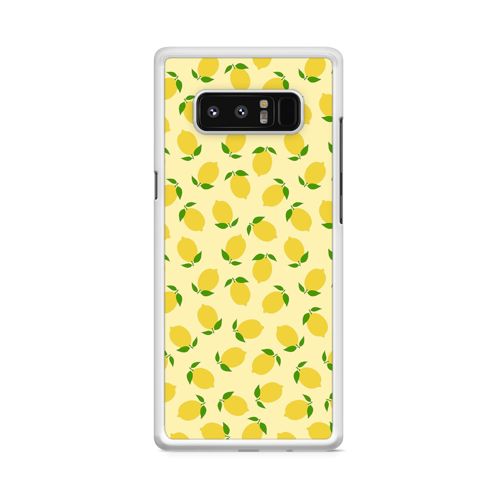 Lemons Fruit Pattern Galaxy Note 8 Case