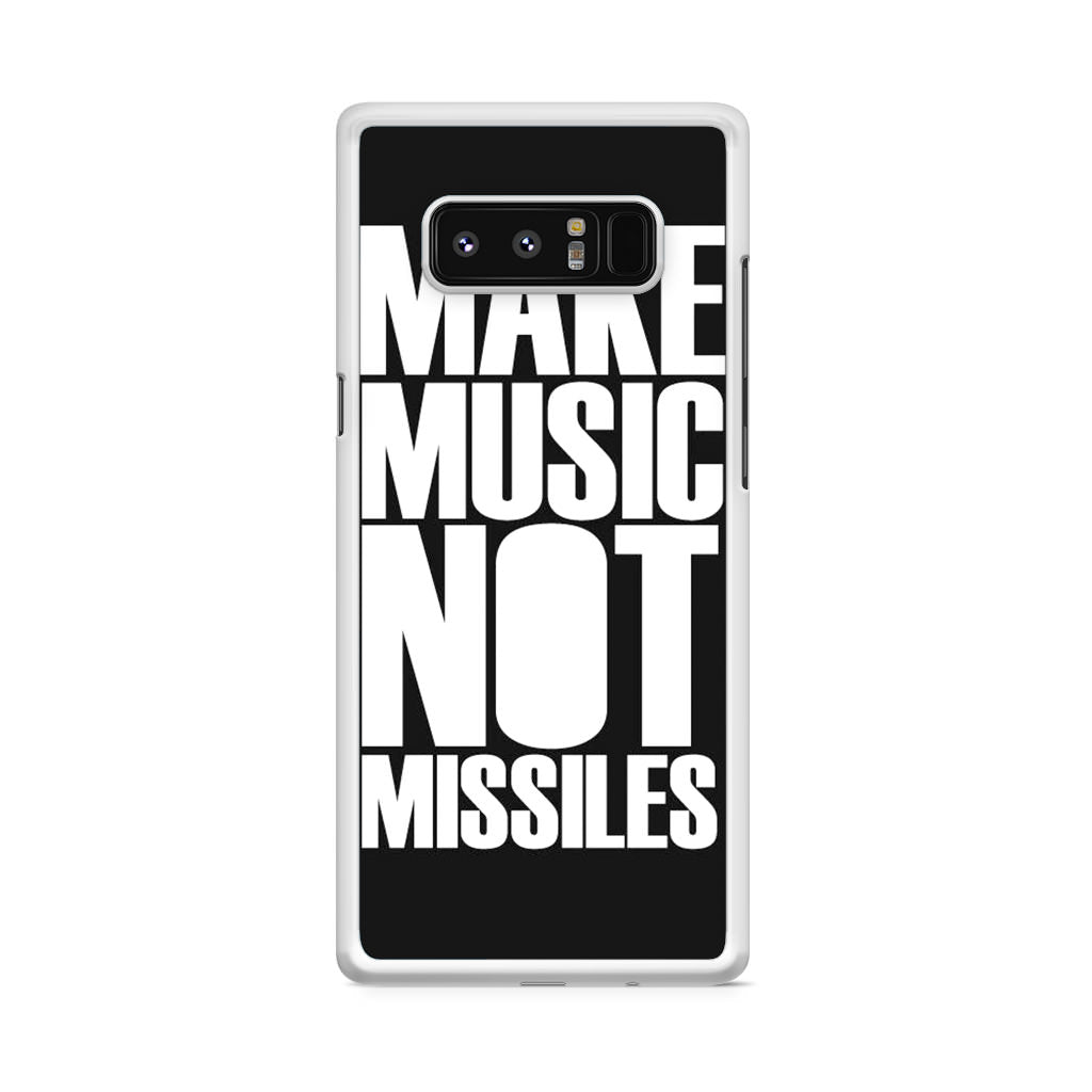 Make Music Not Missiles Galaxy Note 8 Case