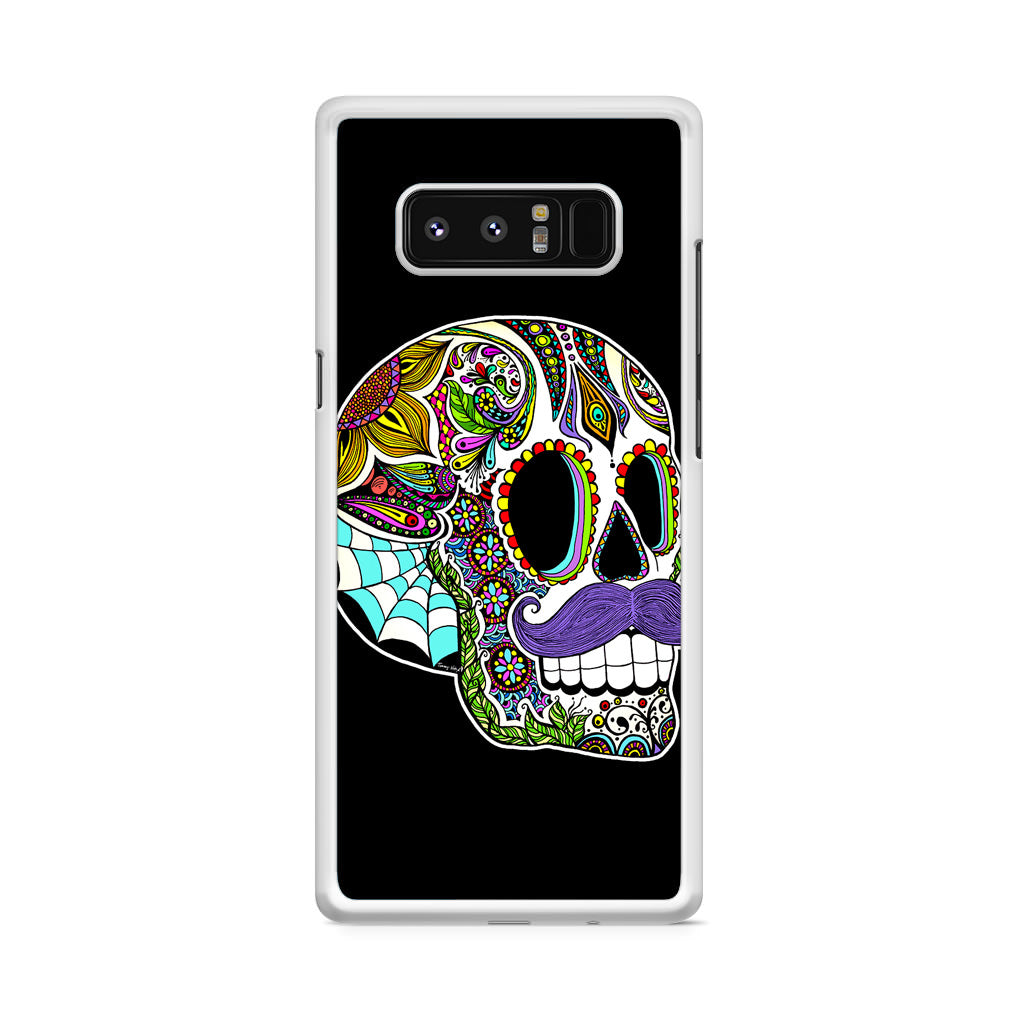 Mustache Sugar Skull Galaxy Note 8 Case