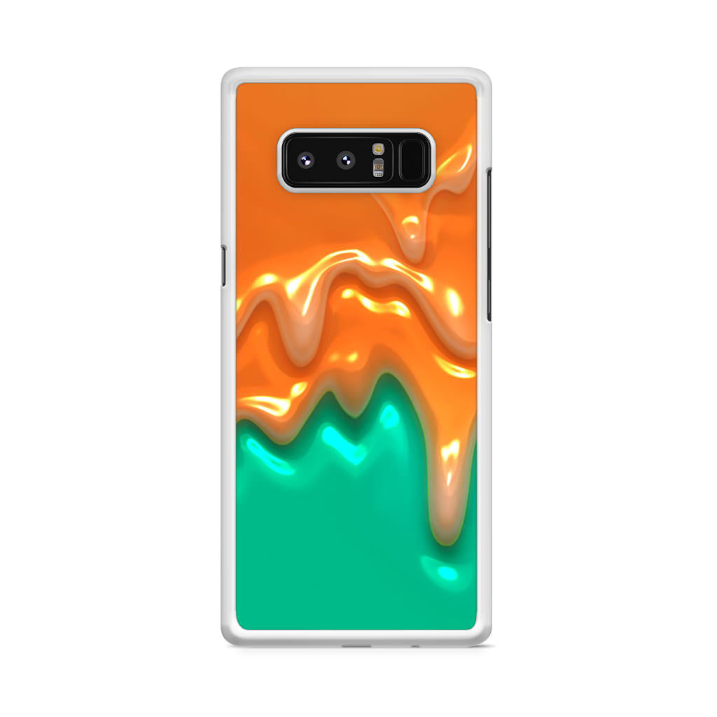 Orange Paint Dripping Galaxy Note 8 Case