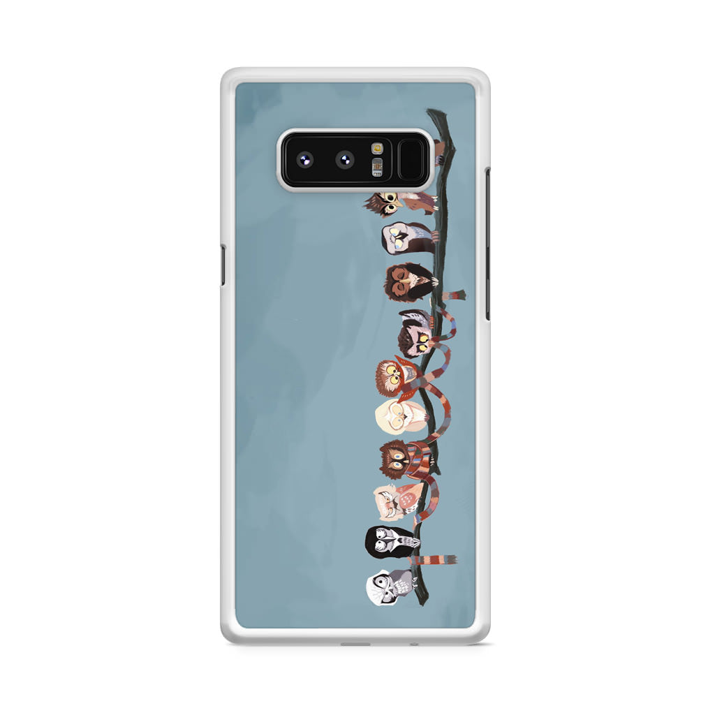 Owls on The Branch Galaxy Note 8 Case