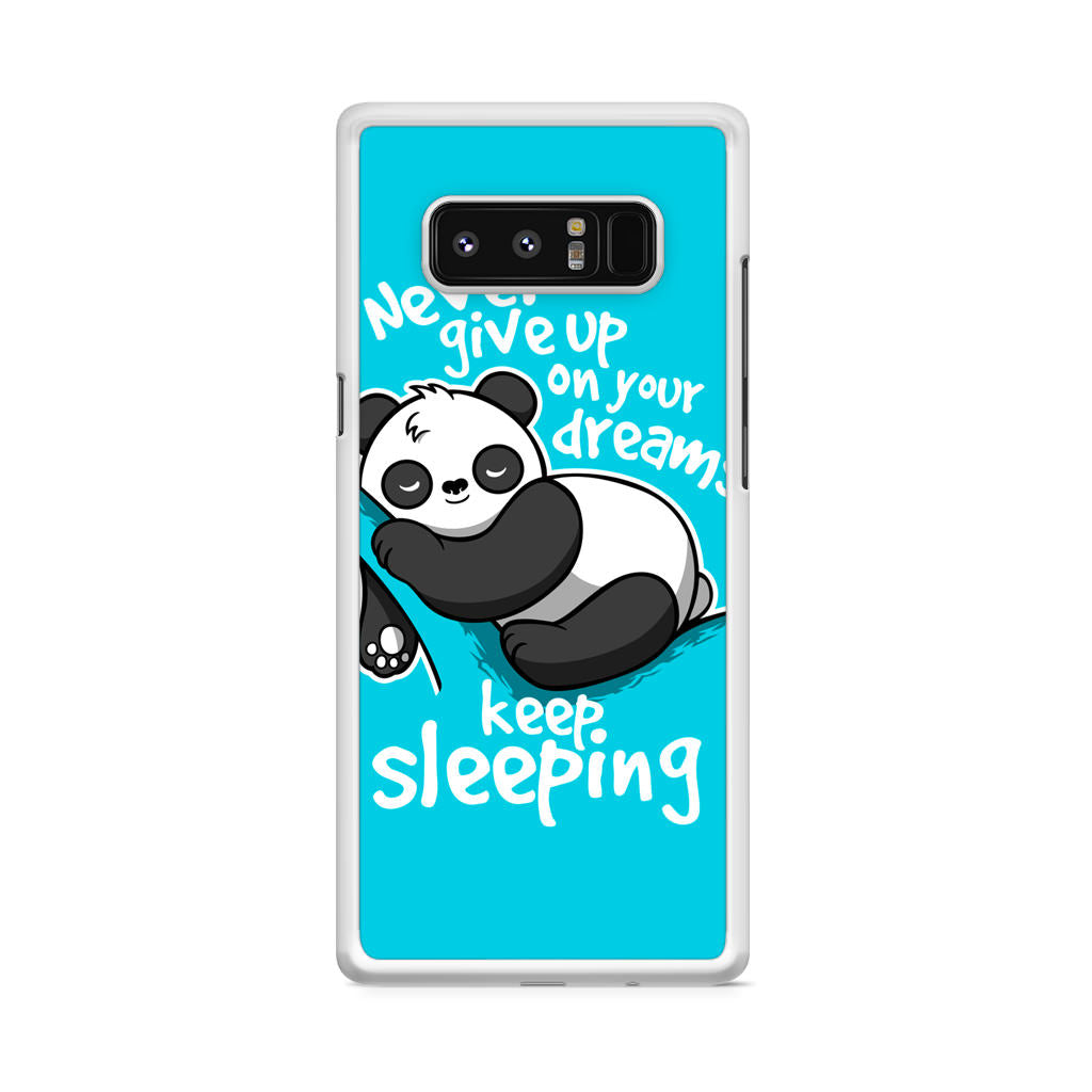 Panda Keep Sleeping Galaxy Note 8 Case