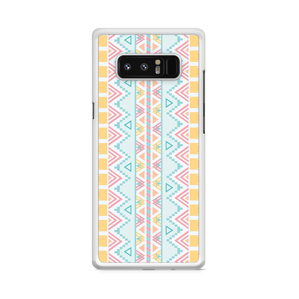 Peach Aztec Pattern Galaxy Note 8 Case