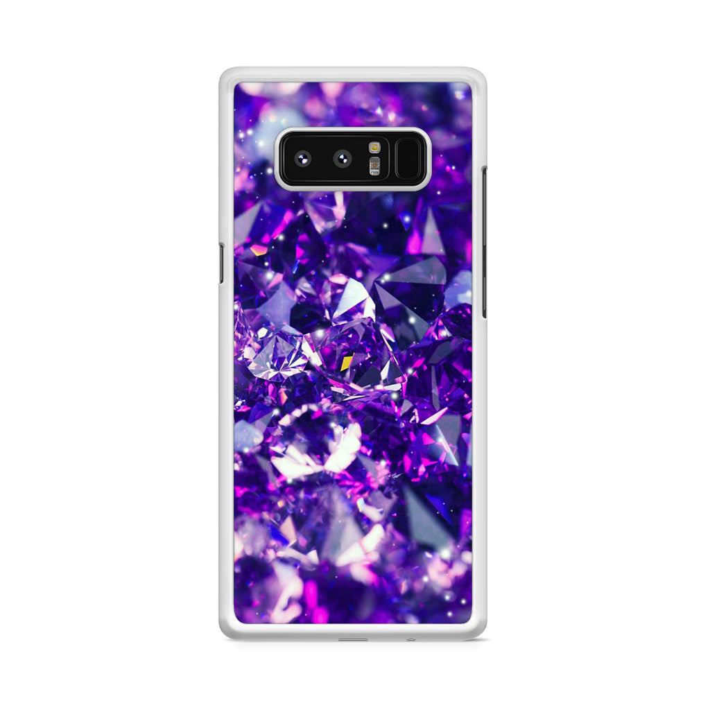 Purple Crystal Galaxy Note 8 Case