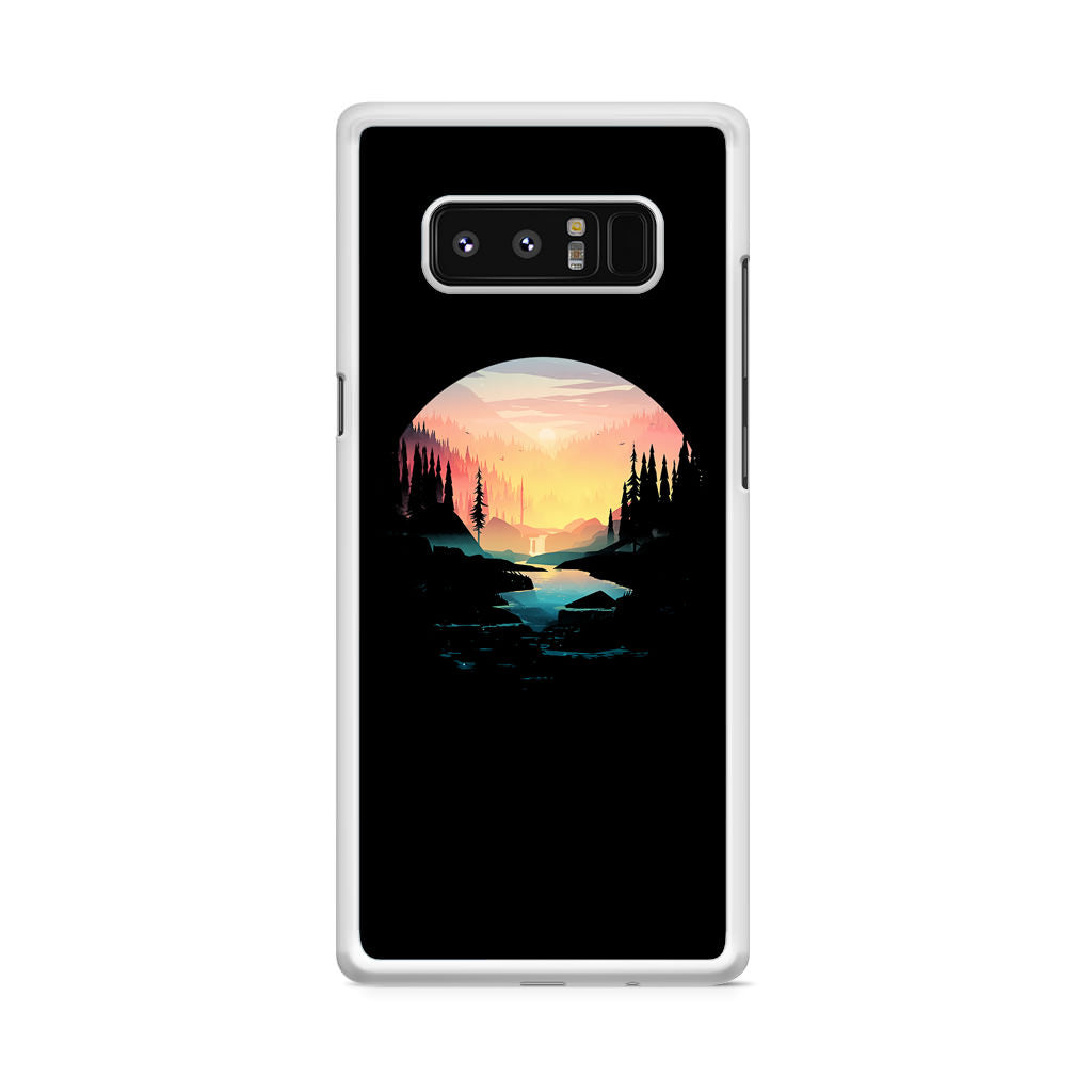 River Path at Dusk Galaxy Note 8 Case