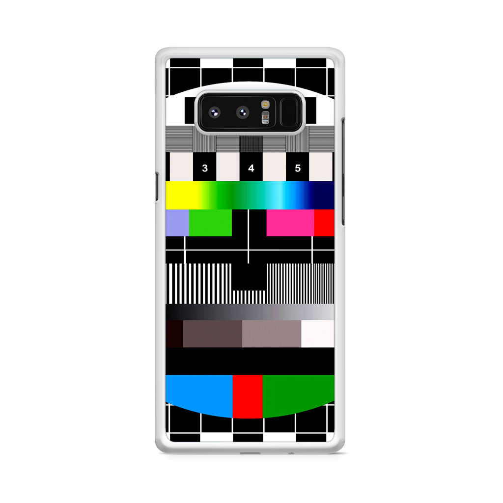 Scheme Pause TV Colorful Mesh Galaxy Note 8 Case