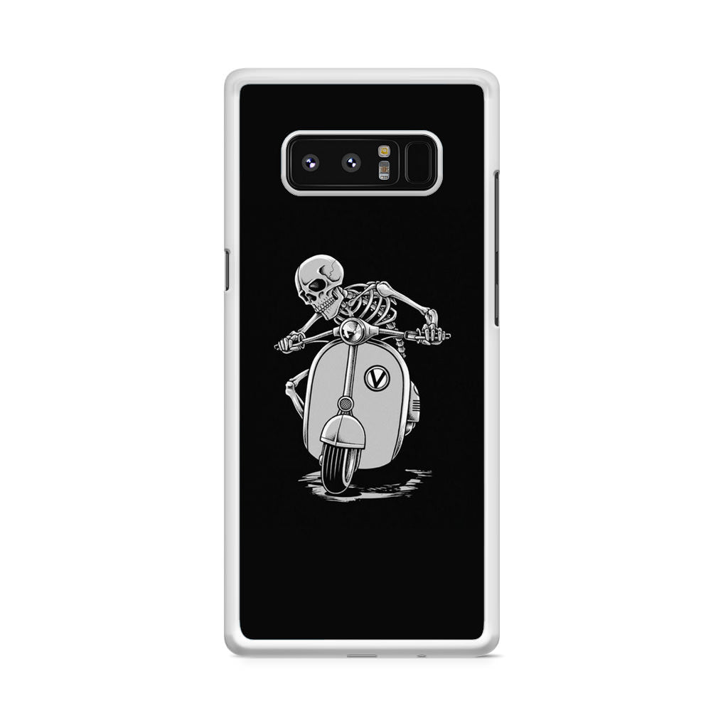 Skeleton Rides Scooter Galaxy Note 8 Case