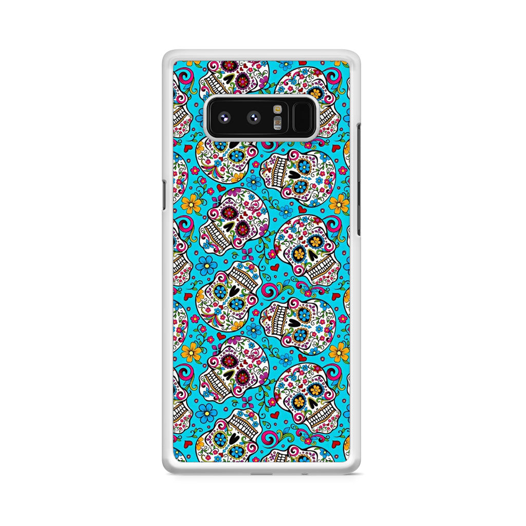 Skull Floral Sugar Galaxy Note 8 Case