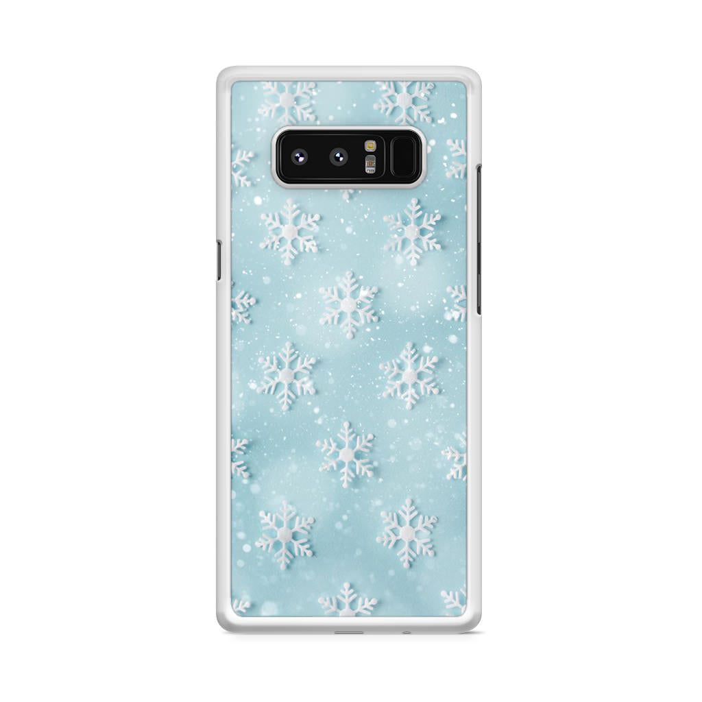 Snowflakes Pattern Galaxy Note 8 Case