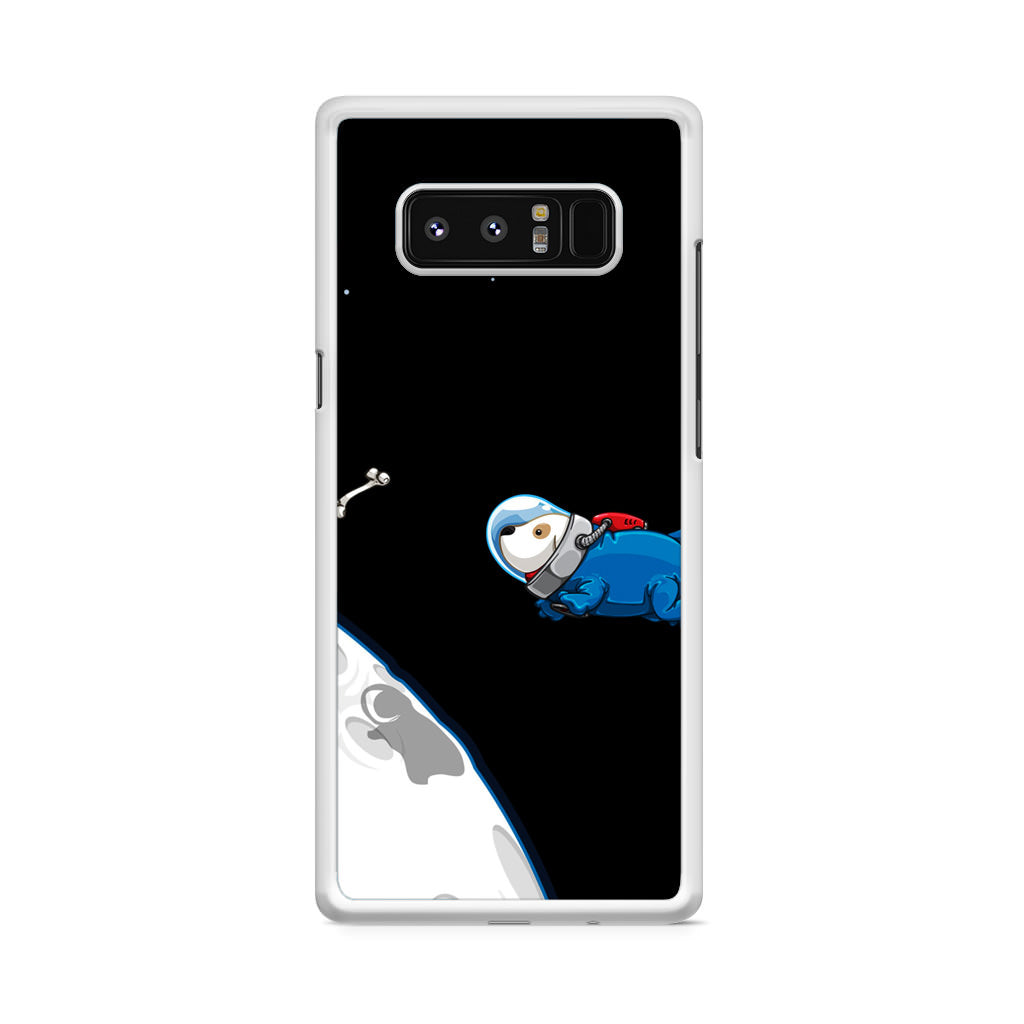 Space Dog Chasing A Bone Galaxy Note 8 Case