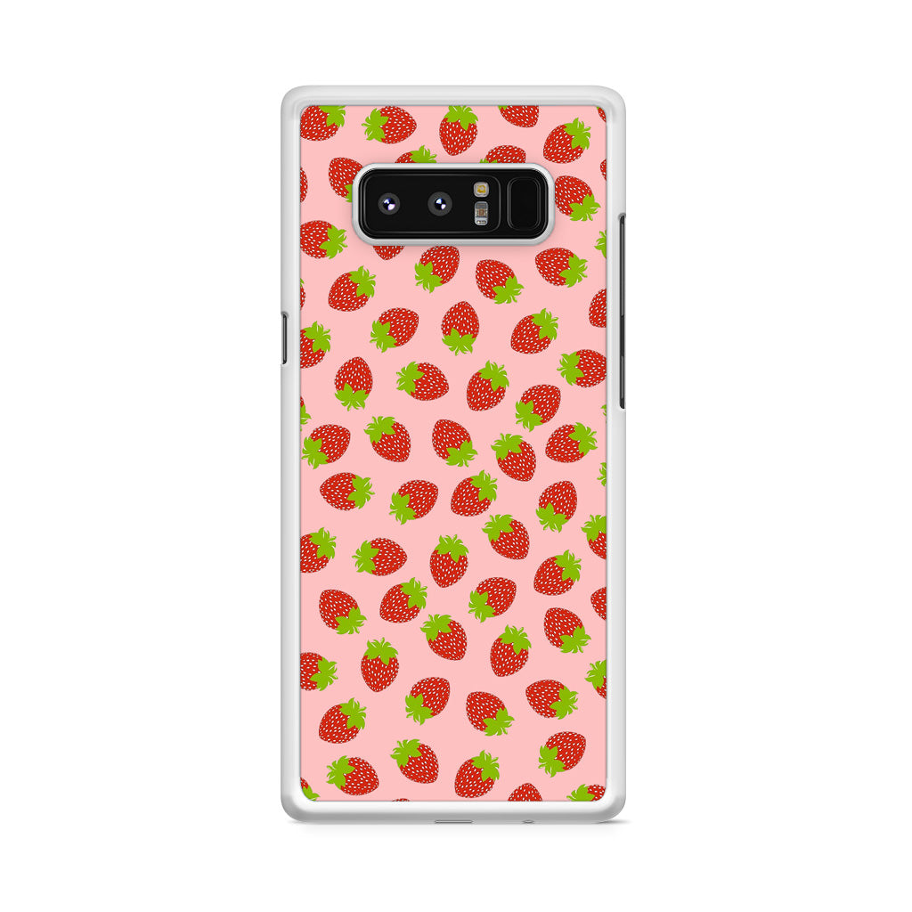 Strawberries Pattern Galaxy Note 8 Case