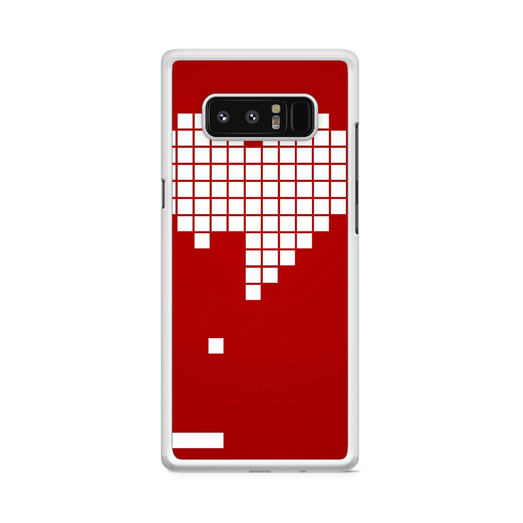 Tetris Heart Galaxy Note 8 Case